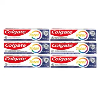 Colgate Total Whitening Toothpaste 6 x 75ml