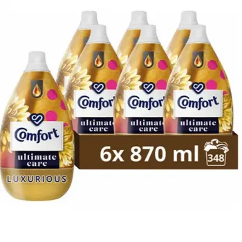 Comfort Ultimate Care Luxurious Fabric Conditioner 58 Wash 6 x 870ml
