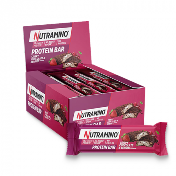 Nutramino Crispy Chocolate & Berries High Protein Bar (12 x 55g)
