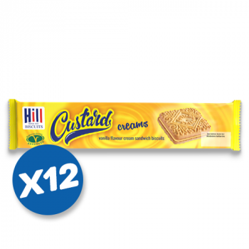 Hills Custard Creams Biscuits (12x 150g)
