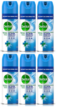 Dettol Disinfectant All-in-One  Spray Fresh Scent 6 x 400ml