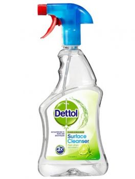 Dettol Anti-Bacterial Surface Cleanser Spray - Lime and Mint - 500ml