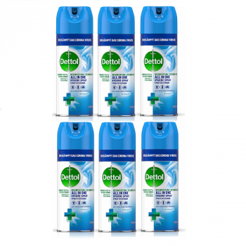 Dettol Disinfectant All-in-One Spray Fresh Scent 6 x 400ml