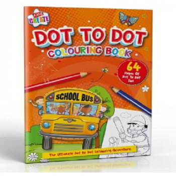 Kids Create Dot To Dot Colouring Book Age 3+