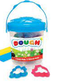 Design Group Play Dough 8 Dough Sticks & 3 Coloured Moulds (Blue)