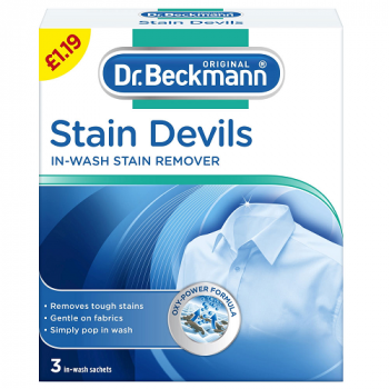  Dr. Beckmann Stain Devils In-wash Stain Remover 3 Sachets 