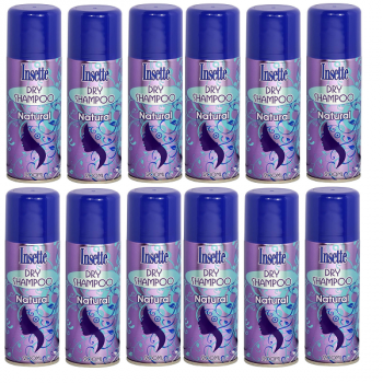 Insette Dry Shampoo Natural 12 x 200ml