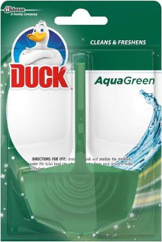 Duck 4in1 Aqua Green Coloured Toilet Rim Block