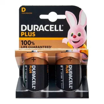 Duracell Plus Power D Batteries Twin Pack