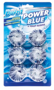 Duzzit Power Blue Toilet Blocks Pack of 6