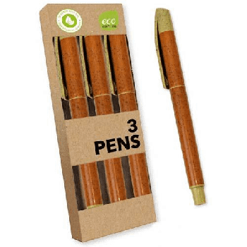 Eco Friendly Stationery 3 pack Ball Point Pens