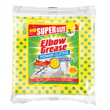 Elbow Grease Power Cloths Super Size 3 Pack