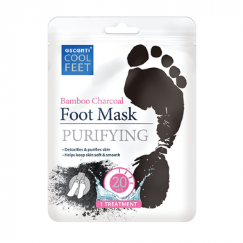 Escenti Cool Bamboo Charcoal Foot Mask 1pc