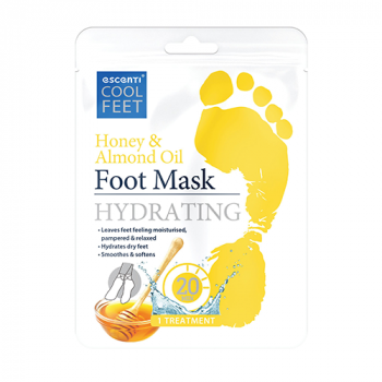 Escenti Cool Honey & Almond Oil Foot Mask 1pc
