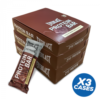 Everlast Protein Bar Chocolate Brownie Flavour 3 x (10x 63g Bars  Full Case)