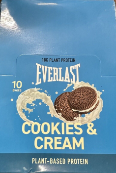 Everlast Protein Bar Cookies & Cream  Flavour 10 x 55g Bars 