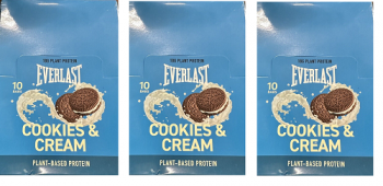 Everlast Protein Bar Cookies & Cream  Flavour 30 x 55g Bars 