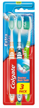Colgate Extra Clean Toothbrush Medium - 3 Pack