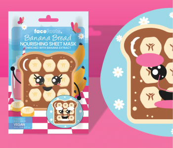 Facefacts Nourishing Printed Face Sheet Mask - Banana Bread Enriched with Banana Extract