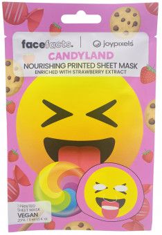 Facefacts Nourishing Printed Face Sheet Mask - Candyland with Strawberry Extract