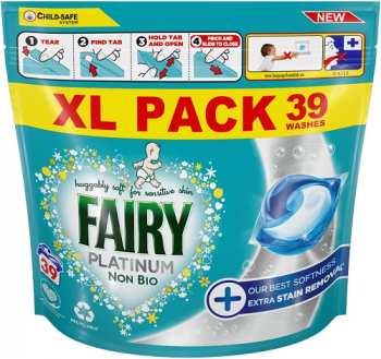 Fairy Non Bio Platinum Washing Capsules - 39 Washes