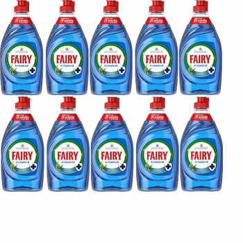 Fairy Platinum Washing Up Liquid Antibacterial 10 x 383ml