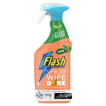 Flash Wipe Done Kitchen Cleaner Spray Bright Mandarin, 800ml