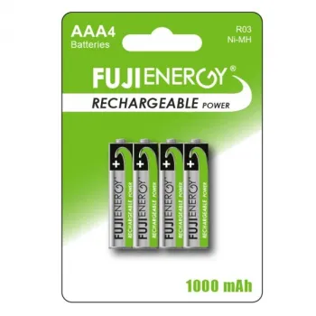 Fuji Energy Rechargeable AAA Batteries 4 Pack