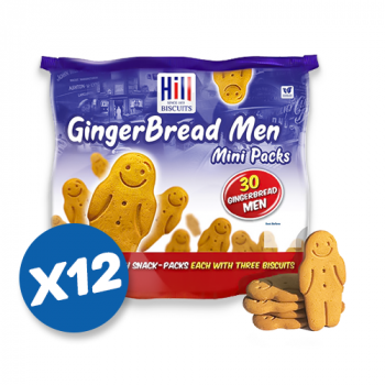 Hills Gingerbread Men Mini Packs Biscuits (12x 300g)