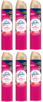 Glade Bubbly Berry Splash Air Freshener Room Spray (6x 300mls)