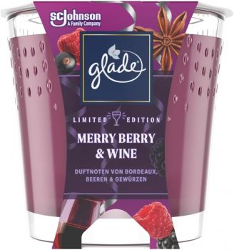 Glade Merry Berry & Wine Small Candle - 129g