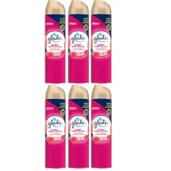 Glade Bubbly Berry Splash Air Freshener Room Spray 6 x 300mls