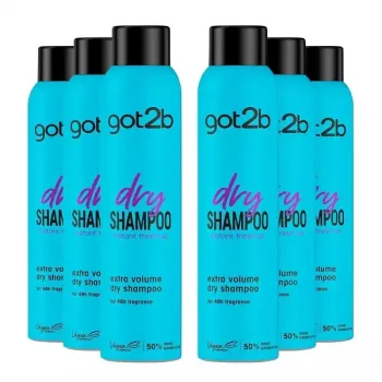 Got2b Dry Shampoo Extra Volume 200ml (x6 Tins)