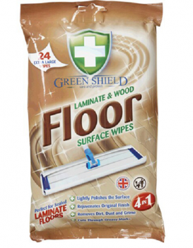 Green Shield Laminate & Wood Floor Surface Wipes Extra Large 24 Wipes 