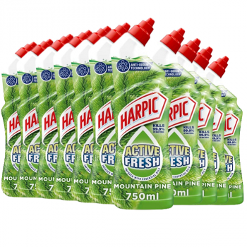 Harpic Active Fresh Mountain Pine Toilet Cleaning Gel 12 x 750ml