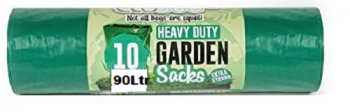 Eco Bag Heavy Duty Garden Sacks x10 90L Sacks