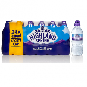 Highland Spring water Sports Cap 24 x 330ml