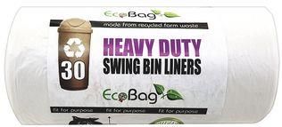 Eco Bag Heavy Duty Swing Bin Liners 55ltr 30Pack