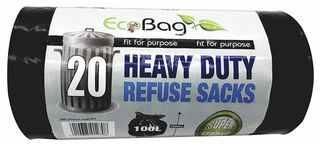 Eco Bag Super Strong Refuse Sacks 20Pack 75ltr