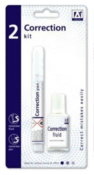 Anker Stationery 2 x Correction Kits (Fluid & Pen)