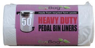 Eco Bag Heavy Duty Pedal Bin Liners Super Strong 30Ltr 50Pack
