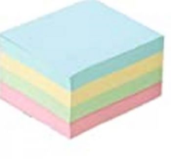 Anker Stationery 4 Sticky Note Pads - Assorted Colours