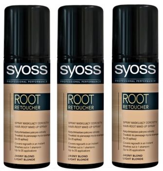 Syoss Root Retoucher Spray Light Blonde 3x 120ml