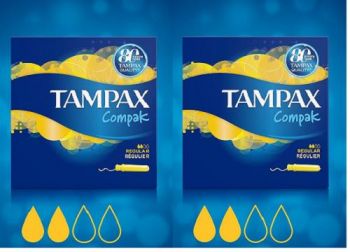 Tampax Compak Size Regular – 18 Tampons 2xBoxes=36