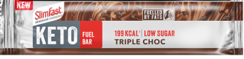 SlimFast Advanced Keto Diet Fuel Bar Triple Choc Diet Snacks 46g