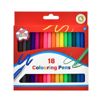 Kids Create Colouring Pens 18 Pack