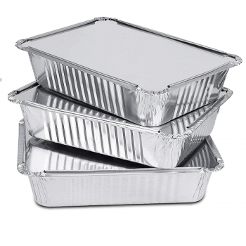 Kitchen Smart Aluminium Containers & Lids - 5 Pack