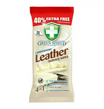 Green Shield Conditioning Surface Wipes 70 Wipes Leather