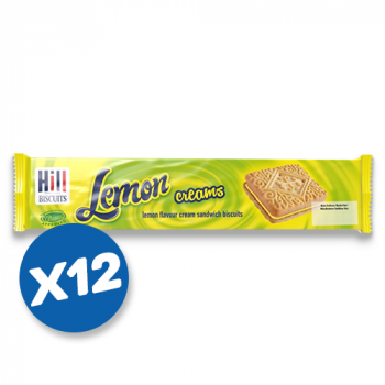 Hills Lemon Creams Biscuits (12x 150g)