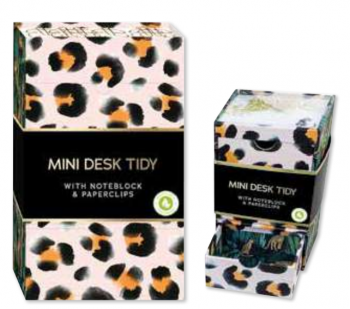 Design Group Mini Desk Tidy - Leopard Style